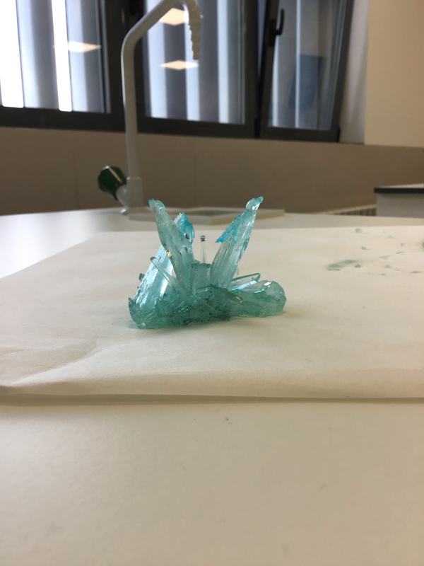 Últimos experimentos de cristalización (4º ESO)