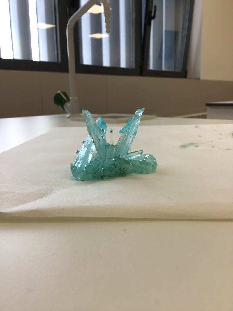 Últimos experimentos de cristalización (4º ESO)