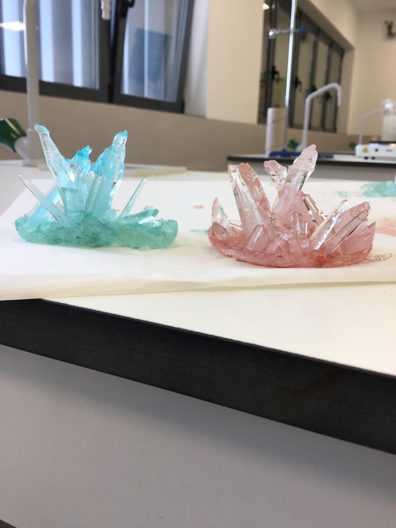 Últimos experimentos de cristalización (4º ESO)