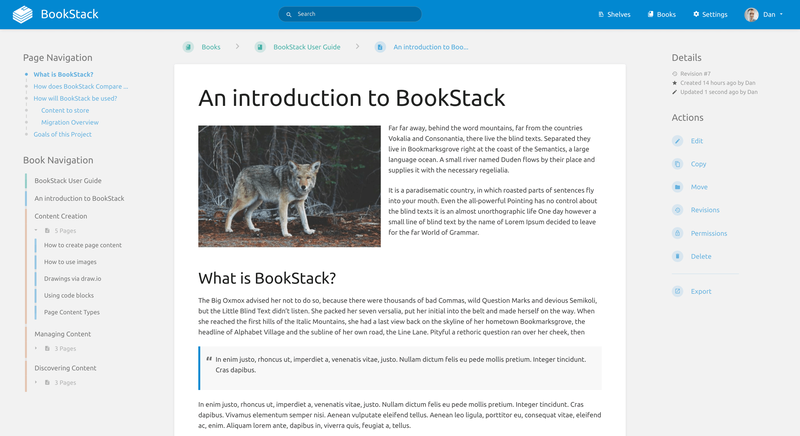 BookStack - Plataforma de documentación libre usada en CATEDU